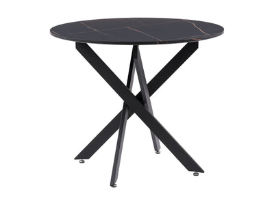 Black Round Dining Table Elliot Collection product image by CorLiving#color_black