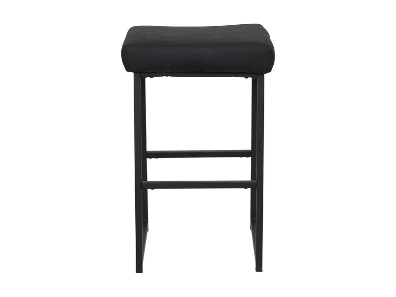 black Backless Bar Stools Set of 2 Milo Collection product image by CorLiving