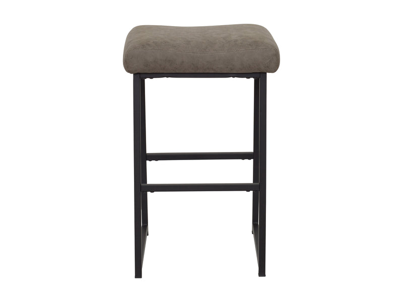 grey taupe Backless Bar Stools Set of 2 Milo Collection product image by CorLiving