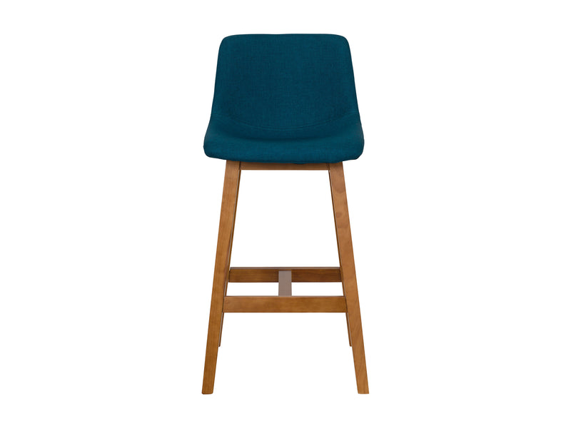 blue Wood Bar Stools Set of 2 Nora Collection product image by CorLiving