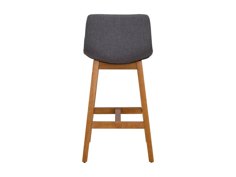 grey Wood Bar Stools Set of 2 Nora Collection product image by CorLiving
