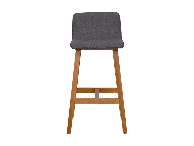 grey Wooden Bar Stools Set of 2 Bennett Collection product image by CorLiving