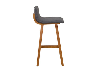 grey Wooden Bar Stools Set of 2 Bennett Collection product image by CorLiving#color_grey