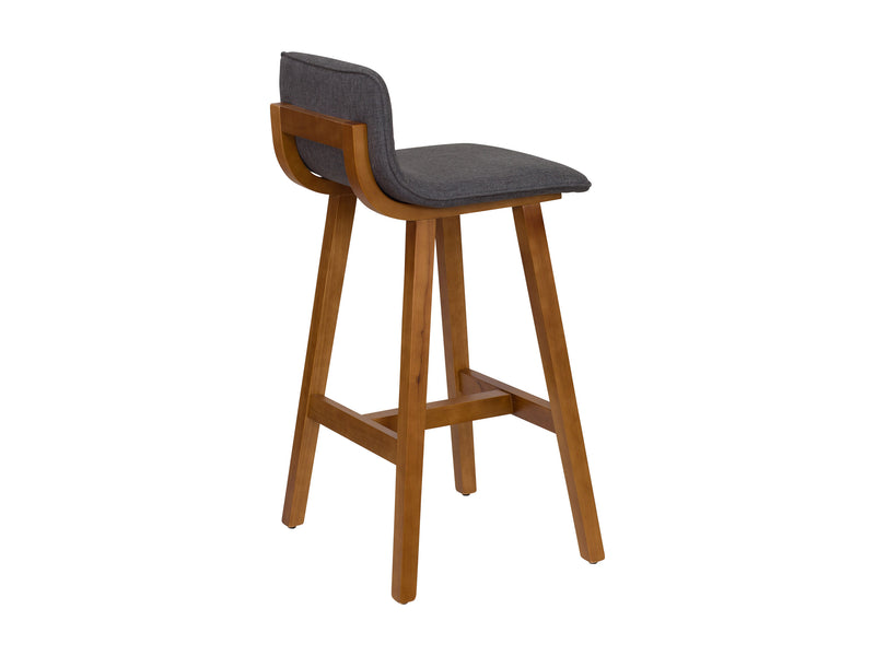 grey Wooden Bar Stools Set of 2 Bennett Collection product image by CorLiving