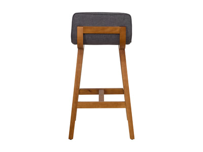 grey Wooden Bar Stools Set of 2 Bennett Collection product image by CorLiving#color_grey