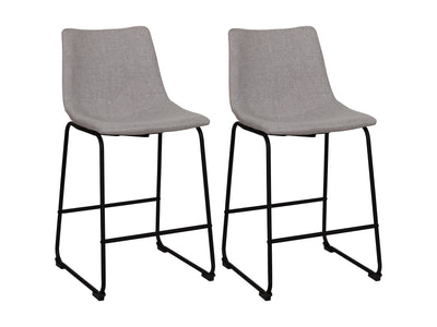 light grey Upholstered Bar Stools Asahi Collection product image by CorLiving#color_asahi-light-grey