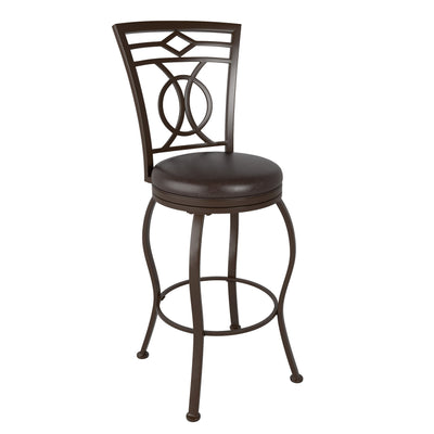 dark brown Metal Bar Stool Bar Height Jericho Collection product image by CorLiving#color_dark-brown