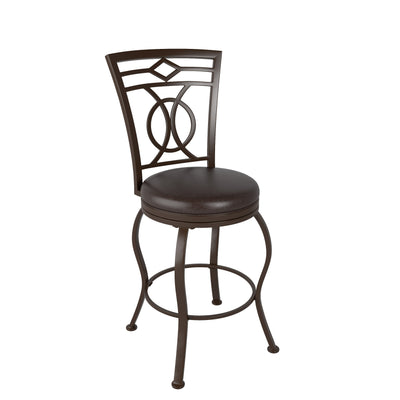 dark brown Metal Bar Stool Counter Height Jericho Collection product image by CorLiving#color_dark-brown