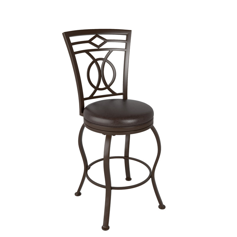 dark brown Metal Bar Stool Counter Height Jericho Collection product image by CorLiving