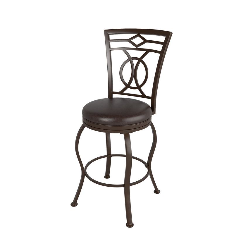 dark brown Metal Bar Stool Counter Height Jericho Collection product image by CorLiving