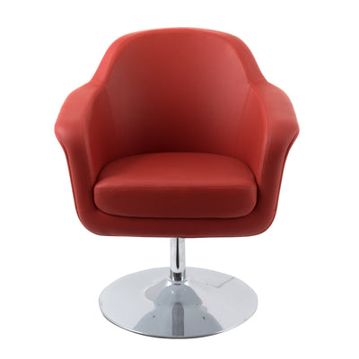 red Leather Swivel Chair CorLiving Collection product image by CorLiving#color_red