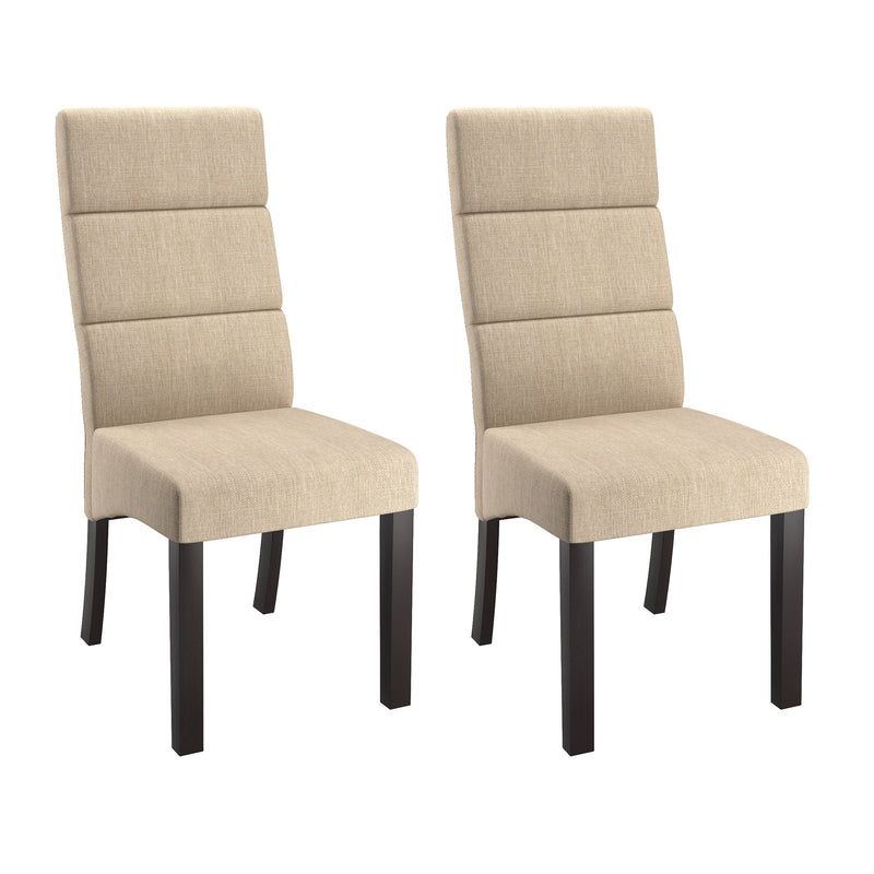 off white Cushioned Dining Chairs, Set of 2 CorLiving Collection product image by CorLiving