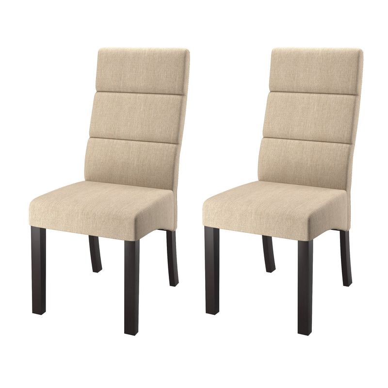 off white Cushioned Dining Chairs, Set of 2 CorLiving Collection product image by CorLiving