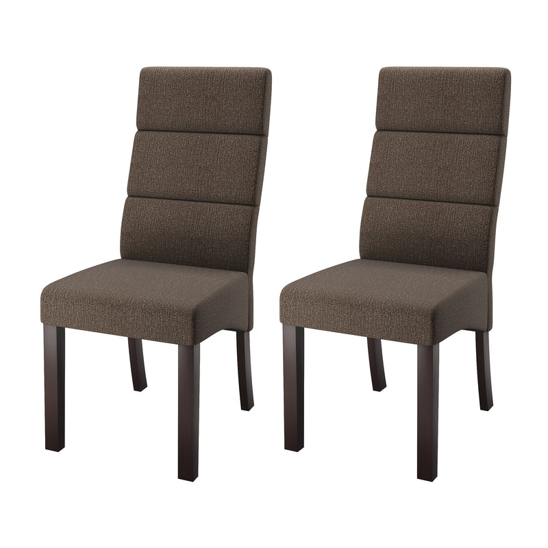 brown Cushioned Dining Chairs, Set of 2 CorLiving Collection product image by CorLiving