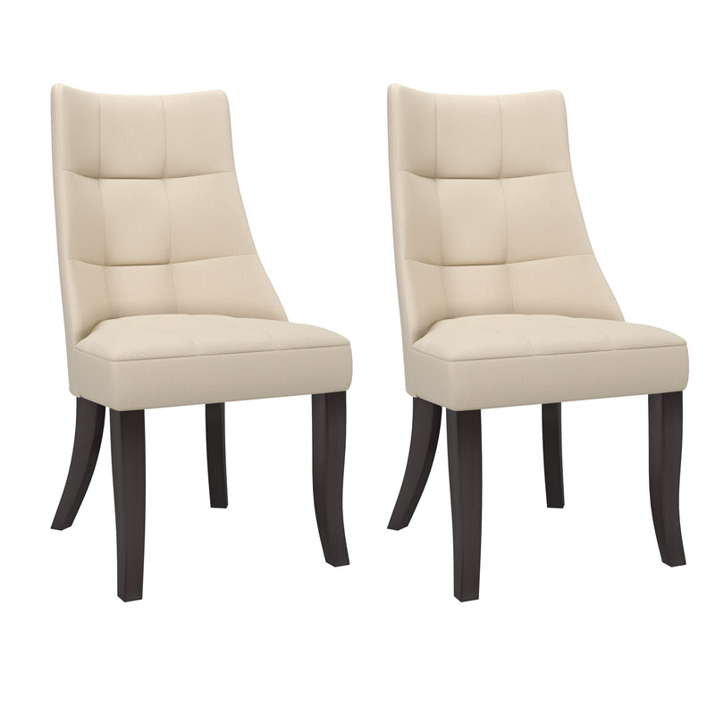 off white Accent Chairs Set of 2 Hayden Collection product image by CorLiving