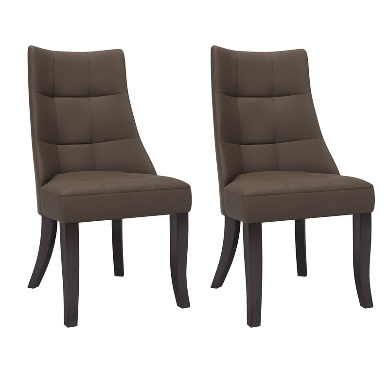 brown Accent Chairs Set of 2 Hayden Collection product image by CorLiving