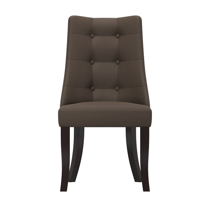 brown Accent Chairs Set of 2 Evan Collection product image by CorLiving