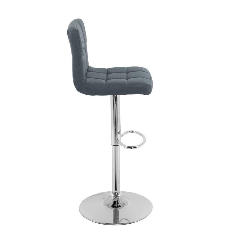blue grey Adjustable Height Bar Stools Set of 2 CorLiving Collection product image by CorLiving