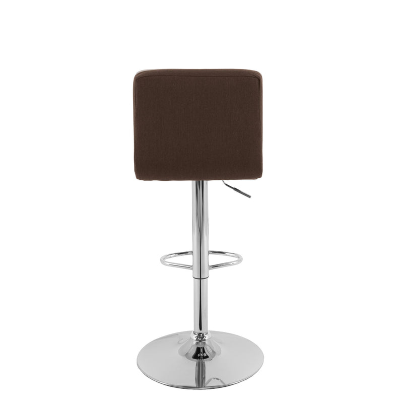 dark brown Adjustable Height Bar Stools Set of 2 CorLiving Collection product image by CorLiving