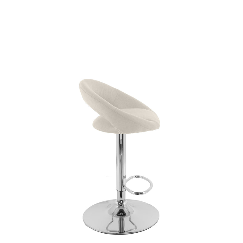 cream Adjustable Bar Stool Set of 2 CorLiving Collection product image by CorLiving