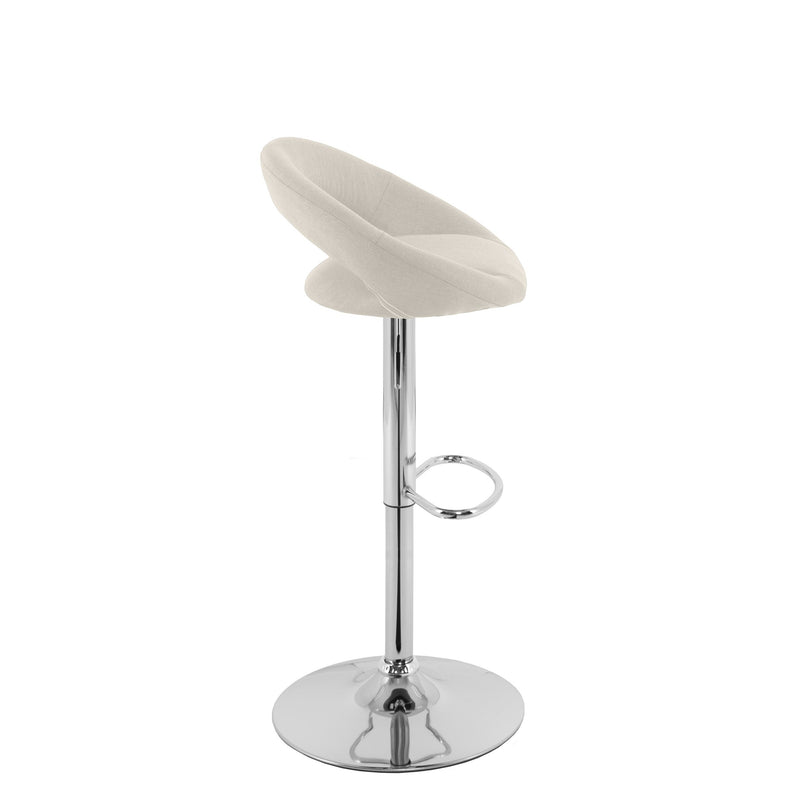 cream Adjustable Bar Stool Set of 2 CorLiving Collection product image by CorLiving