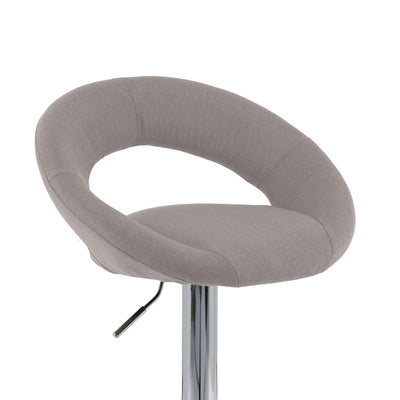light grey Adjustable Bar Stool Set of 2 CorLiving Collection detail image by CorLiving#color_light-grey