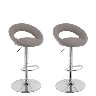 light grey Adjustable Bar Stool Set of 2 CorLiving Collection product image by CorLiving#color_light-grey