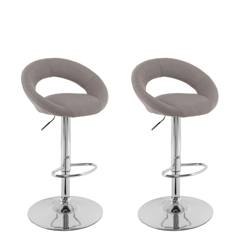 light grey Adjustable Bar Stool Set of 2 CorLiving Collection product image by CorLiving