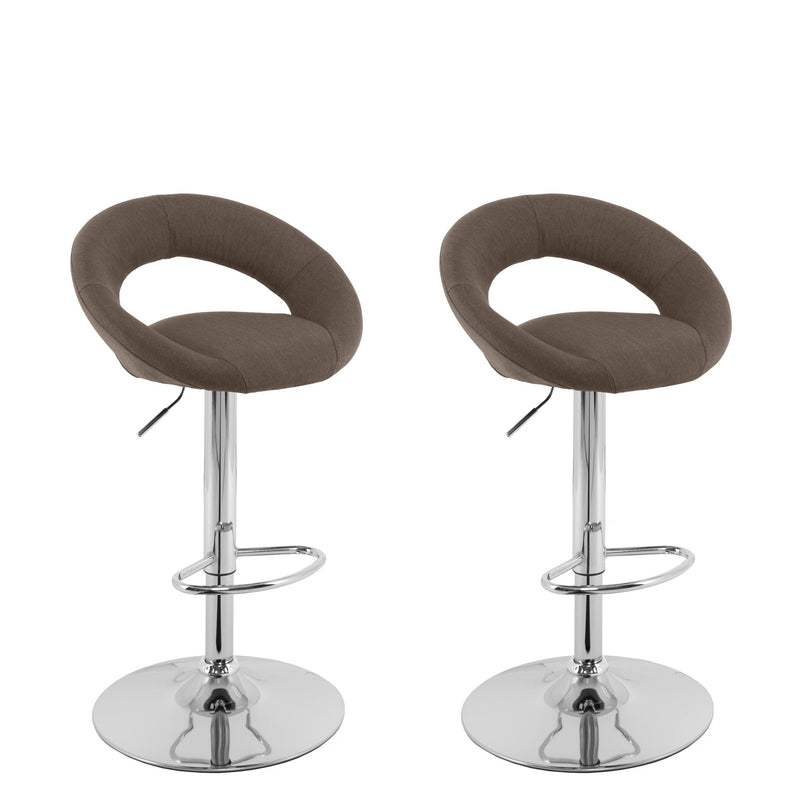 light brown Adjustable Bar Stool Set of 2 CorLiving Collection product image by CorLiving