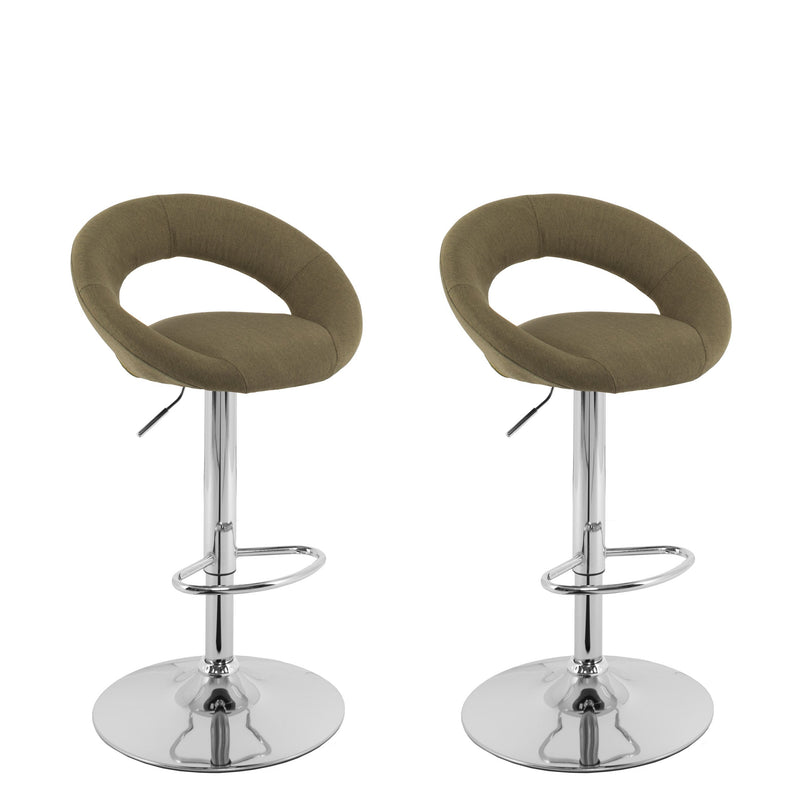 olive green Adjustable Bar Stool Set of 2 CorLiving Collection product image by CorLiving