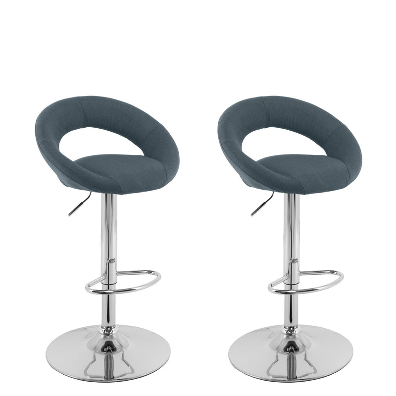 blue grey Adjustable Bar Stool Set of 2 CorLiving Collection product image by CorLiving