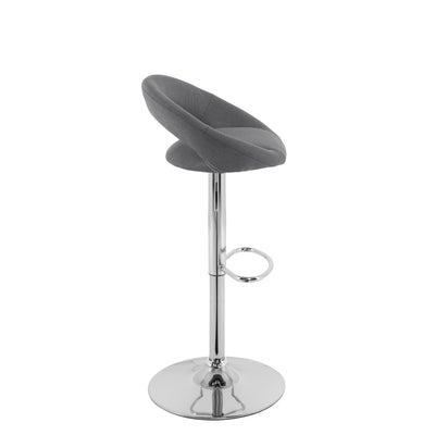 grey Adjustable Bar Stool Set of 2 CorLiving Collection product image by CorLiving#color_grey