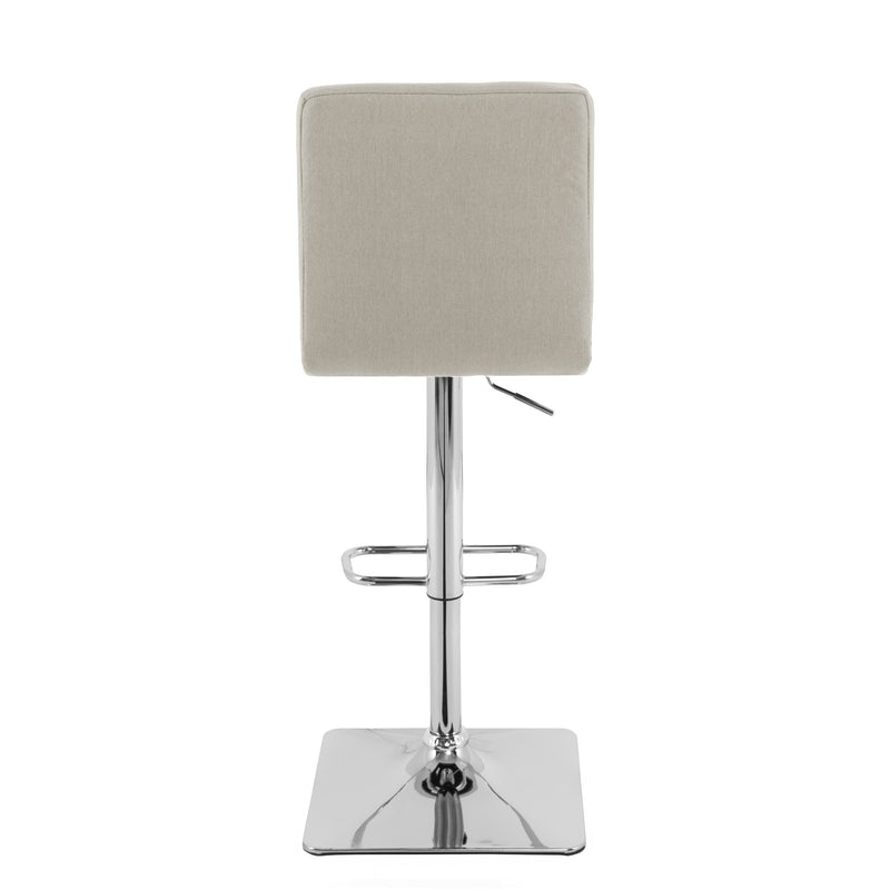 cream High Back Bar Stools Set of 2 Quinn Collection product image by CorLiving