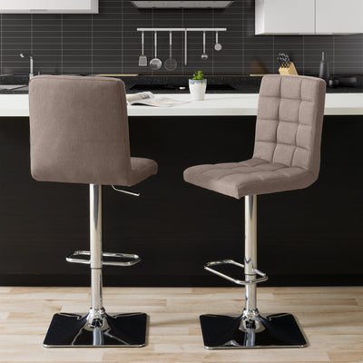 light brown High Back Bar Stools Set of 2 Quinn Collection lifestyle scene by CorLiving#color_light-brown