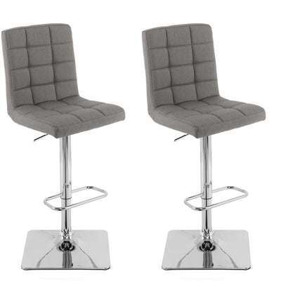 medium grey High Back Bar Stools Set of 2 Quinn Collection product image by CorLiving#color_medium-grey