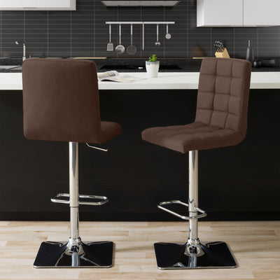 dark brown High Back Bar Stools Set of 2 Quinn Collection lifestyle scene by CorLiving#color_dark-brown