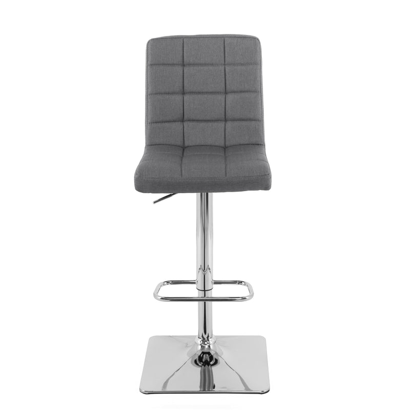 grey High Back Bar Stools Set of 2 Quinn Collection product image by CorLiving