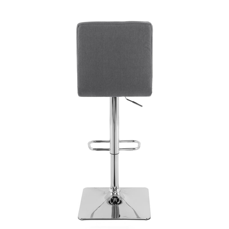 grey High Back Bar Stools Set of 2 Quinn Collection product image by CorLiving