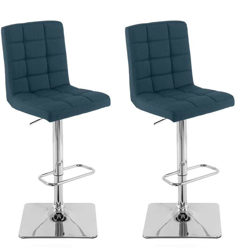 dark blue High Back Bar Stools Set of 2 Quinn Collection product image by CorLiving