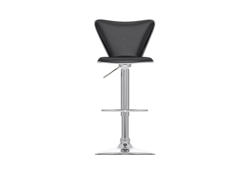 black Swivel Bar Stools Set of 2 Kayden Collection product image by CorLiving