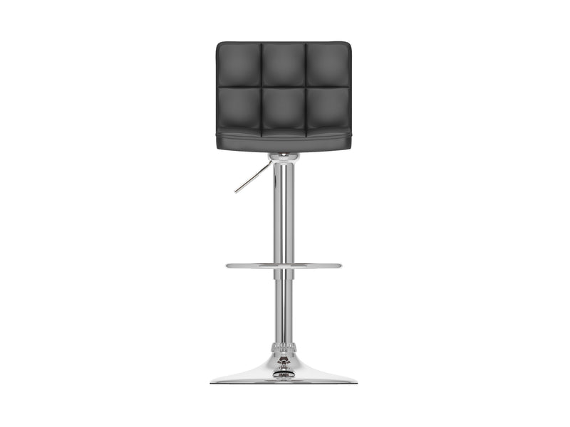 black Swivel Bar Stools Set of 2 Zion Collection product image by CorLiving