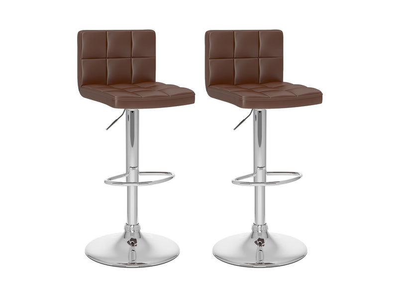 brown Brown Bar Stools Set of 2 Zion Collection product image by CorLiving