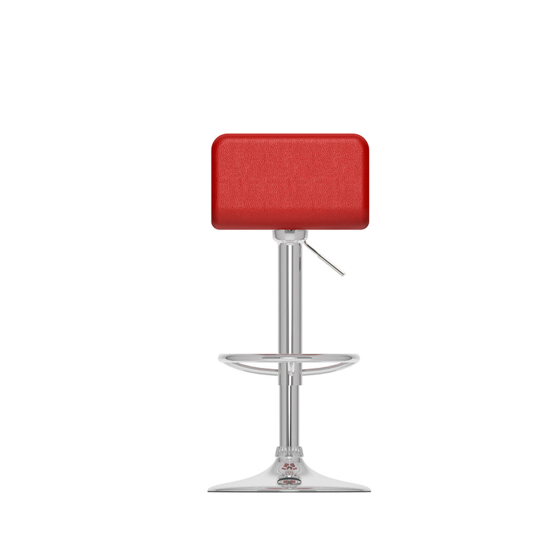 red Low Back Bar Stools Set of 2 Atlas Collection product image by CorLiving