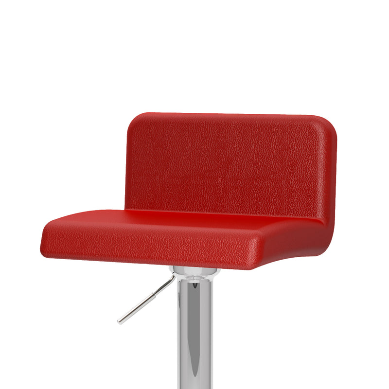 red Low Back Bar Stools Set of 2 Atlas Collection detail image by CorLiving
