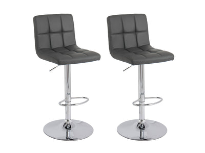 dark grey Black Bar Stools Set of 2 Silas Collection product image by CorLiving#color_dark-grey