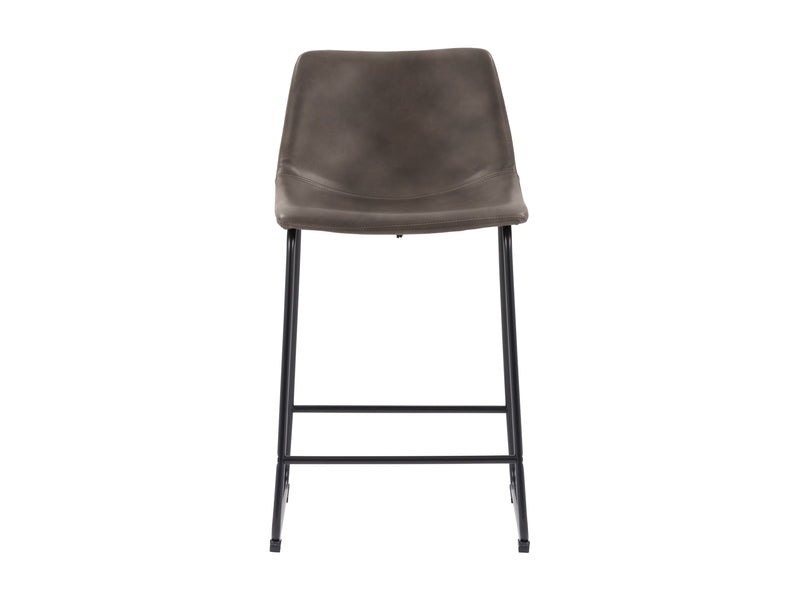 grey Metal Bar Stools Set of 2 Ryder Collection product image by CorLiving