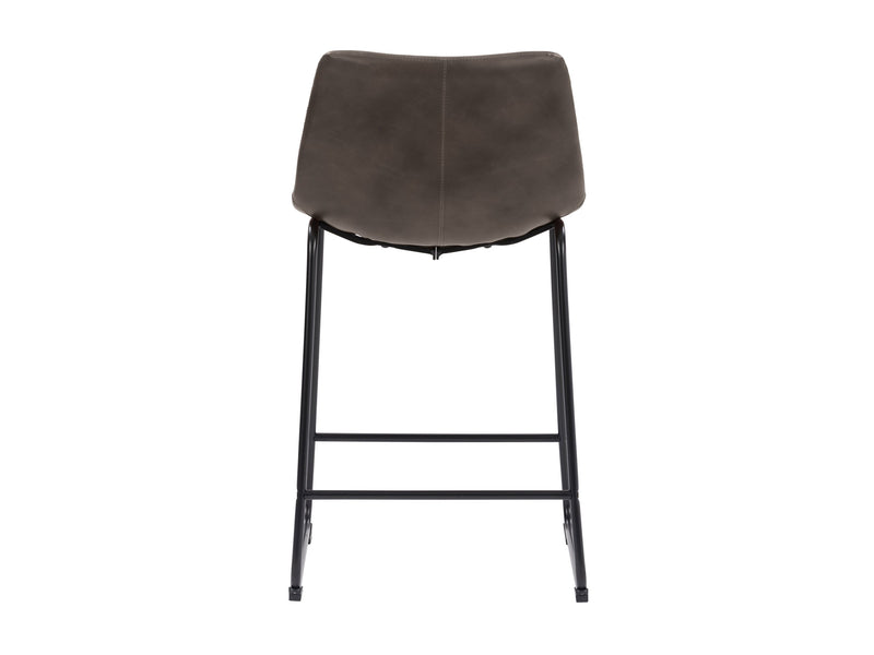 grey Metal Bar Stools Set of 2 Ryder Collection product image by CorLiving