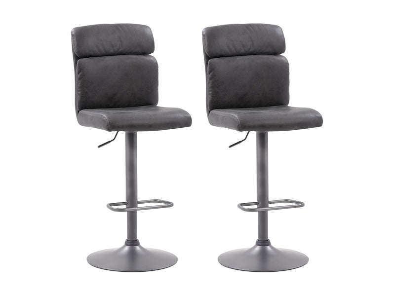 black Swivel Bar Stools Set of 2 Sawyer Collection product image by CorLiving