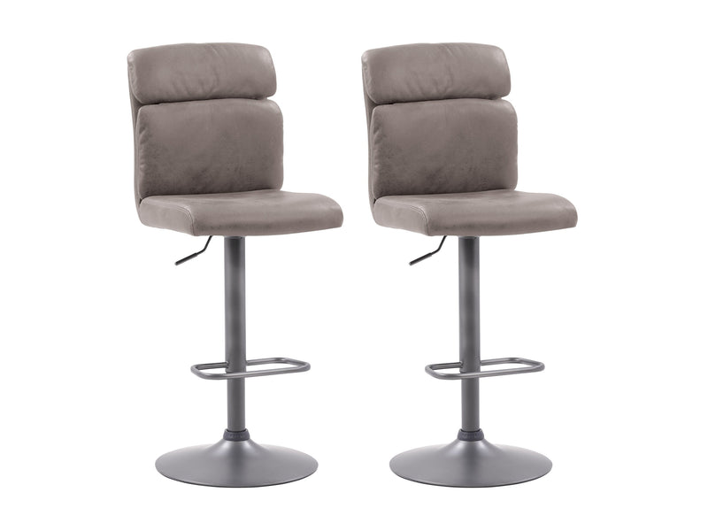 grey Swivel Bar Stools Set of 2 Sawyer Collection product image by CorLiving