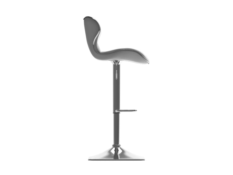 white Bar Stools with Backs Set of 2 Remi Collection product image by CorLiving